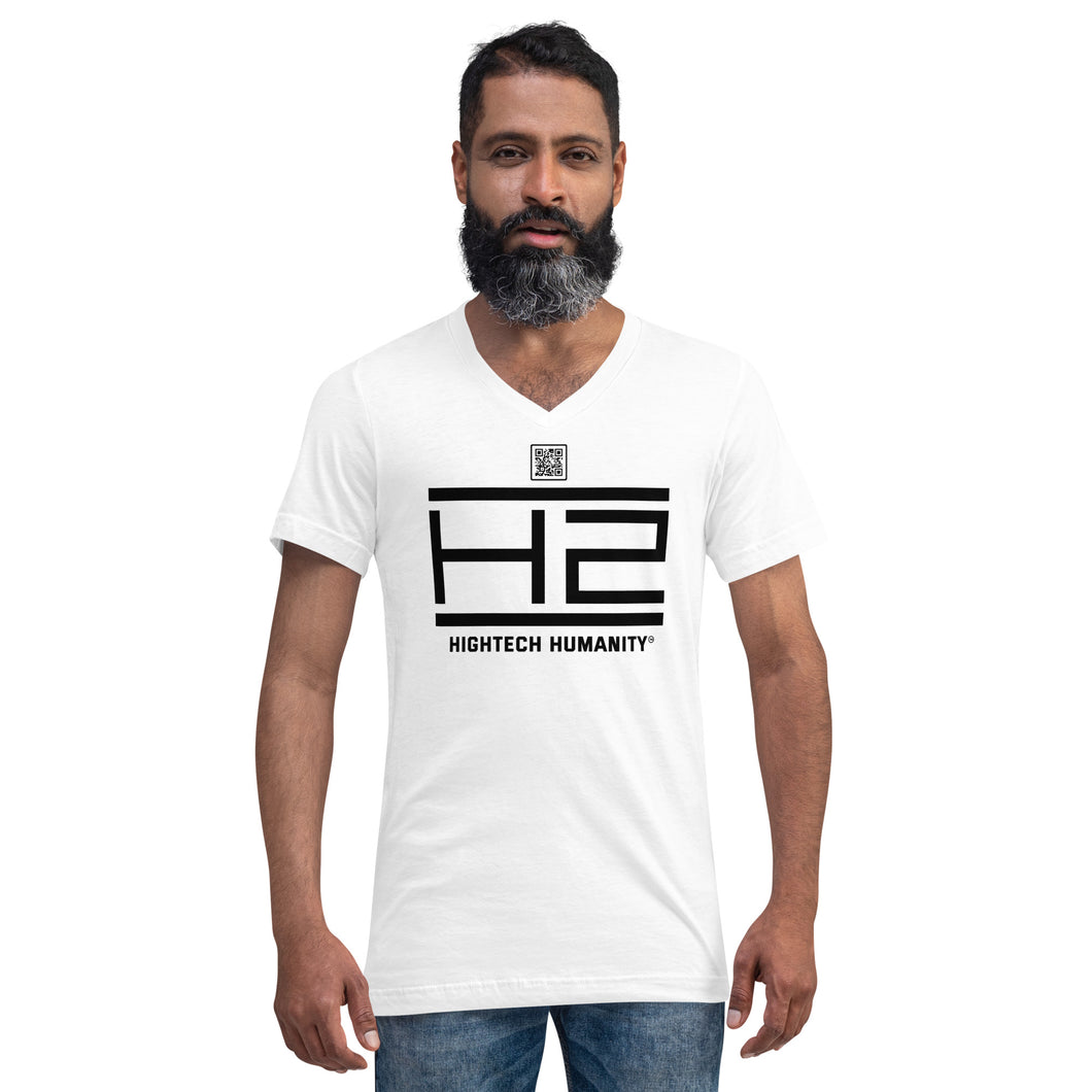 Unisex Short Sleeve V-Neck T-Shirt